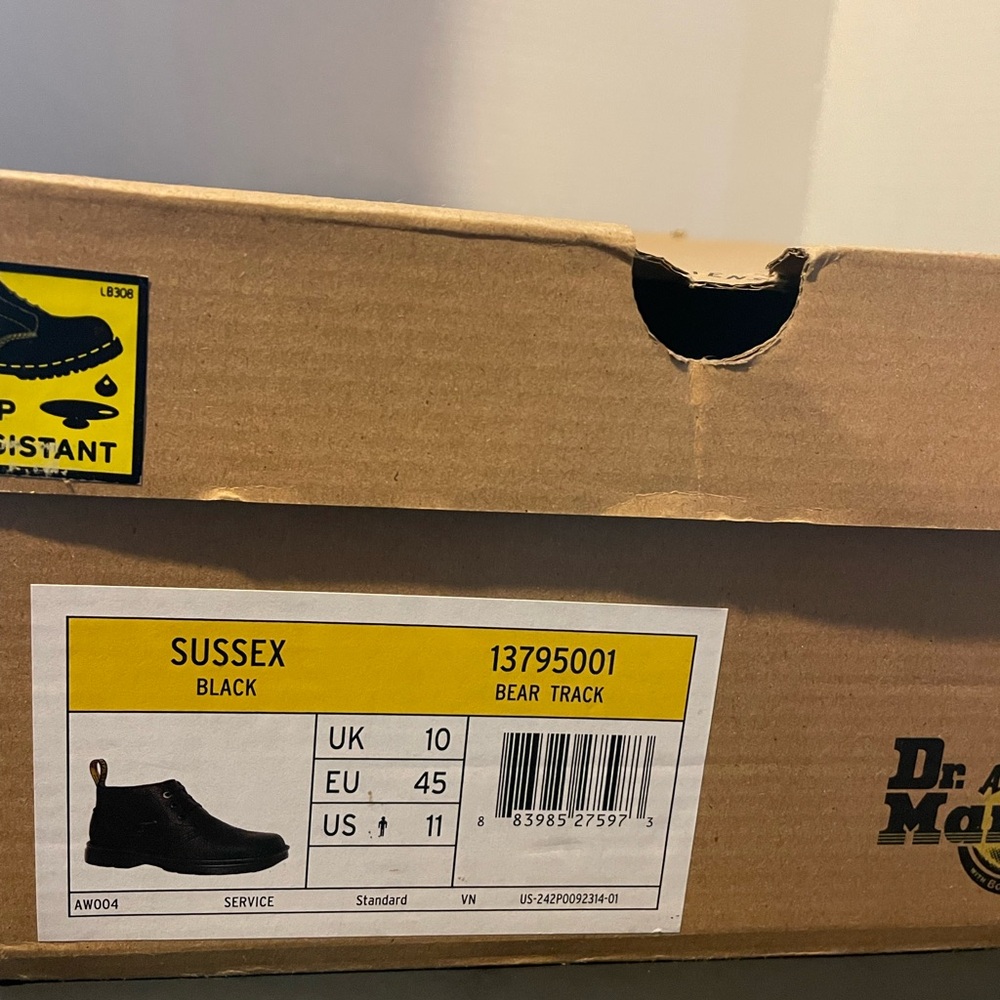 Dr. Martens Sussex Black Boots